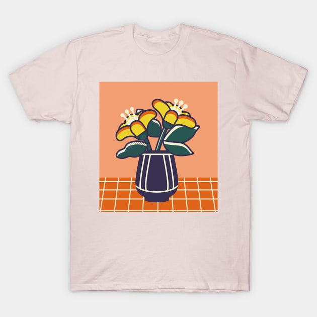 Flowers in a vase T-Shirt by bikorongae